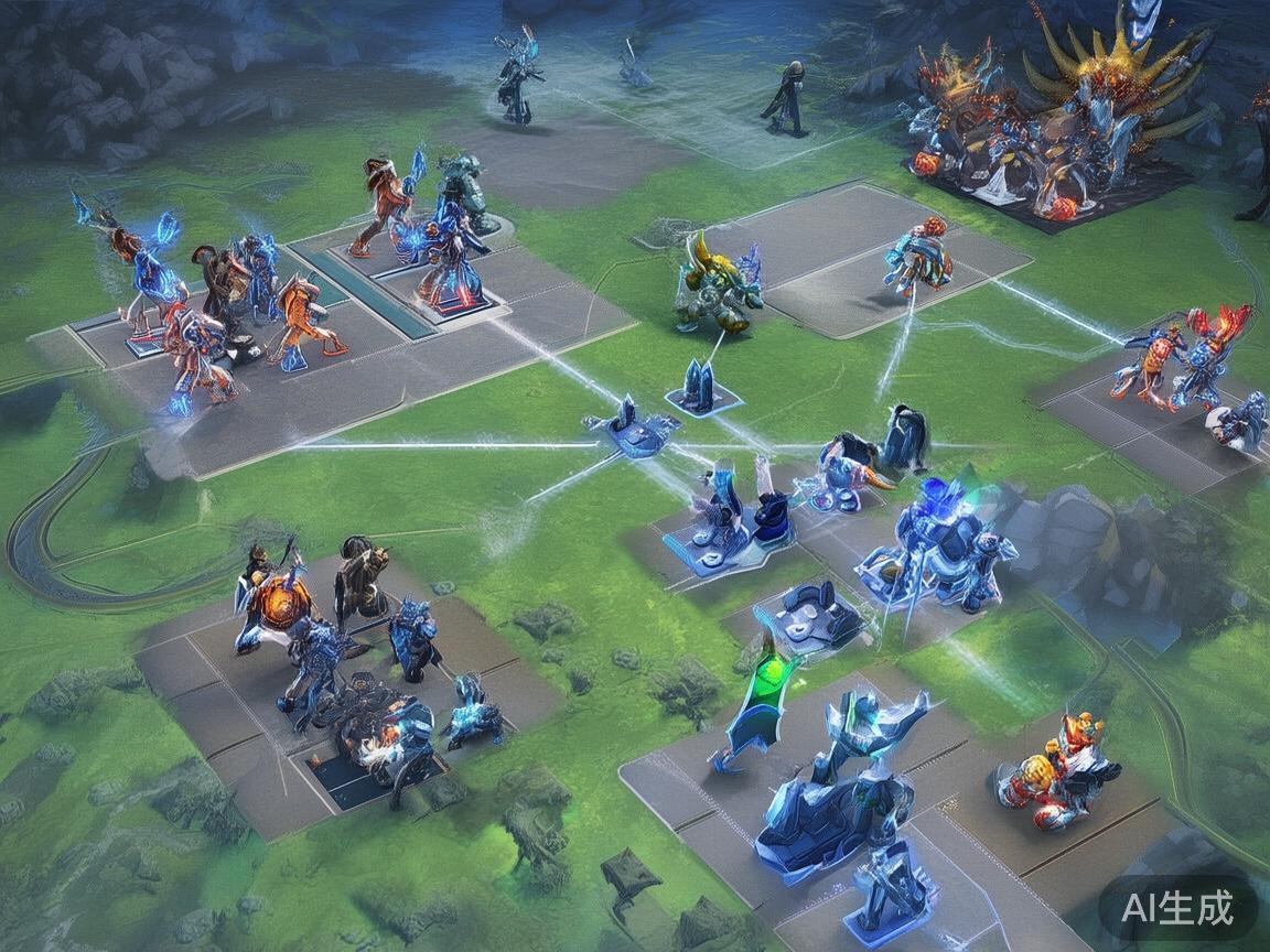 每场比赛都包含丰富的战术变化，战队的阵容选择、英雄